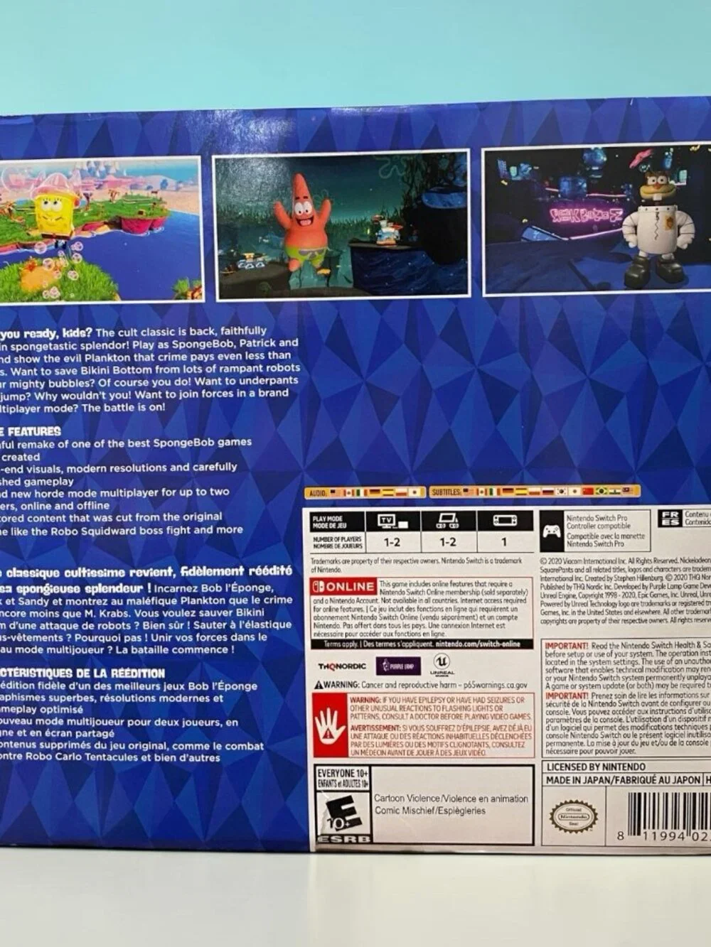 NEW Spongebob Squarepants Battle for Bikini Bottom Shiny Edition Nintendo Switch